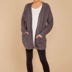 Barefoot Dreams Ash So-Cal Cardi - Grey Cardigan